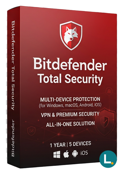 Bitdefender Total Security 10 device 5 device 1 year
